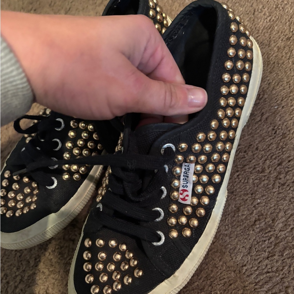 Superga Studded Sneakers 7.5 - Picture 2 of 3